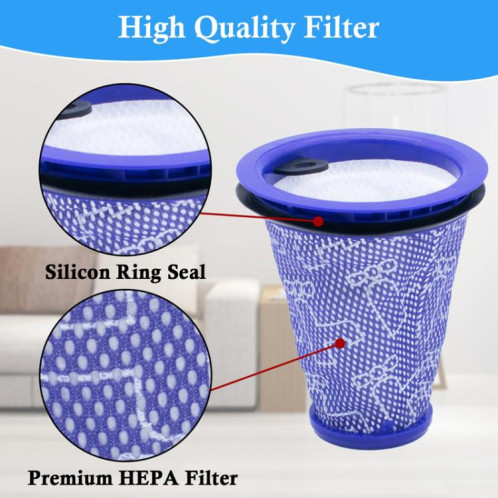 Filtre HEPA de remplacement pour aspirateur Dyson CY18 / CY22 / CY23 / CY24 / CY25 / DY75 / DY77 / DY78 (violet) SH501A770-08