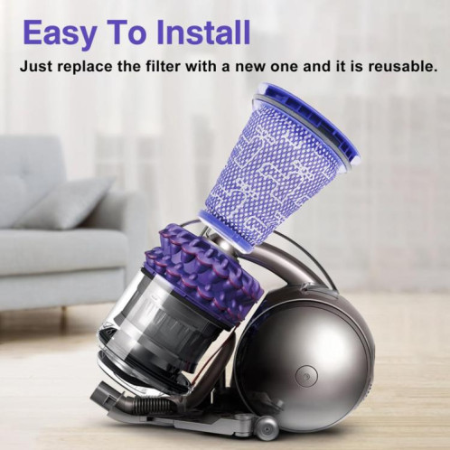 Filtre HEPA de remplacement pour aspirateur Dyson CY18 / CY22 / CY23 / CY24 / CY25 / DY75 / DY77 / DY78 (violet) SH501A770-08
