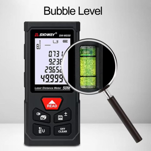 Télémètre laser SNDWAY SW-MS100 100 m, règle laser de haute précision SS3703206-011
