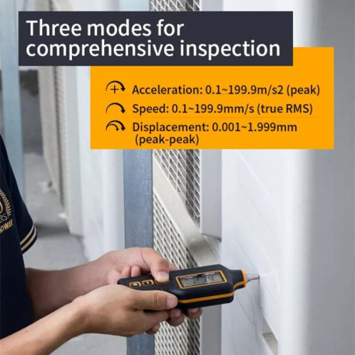 Vibromètre numérique SNDWAY SW-63A, détecteur de défauts de moteur, mesure des vibrations mécaniques SS66011447-010