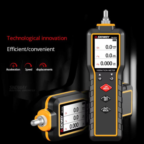 Vibromètre numérique SNDWAY SW-65A, détecteur de vibrations et de défauts de moteur, stylo de vibration SS7901200-013
