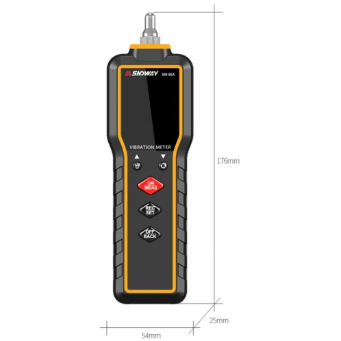 Vibromètre numérique SNDWAY SW-65A, détecteur de vibrations et de défauts de moteur, stylo de vibration SS7901200-013