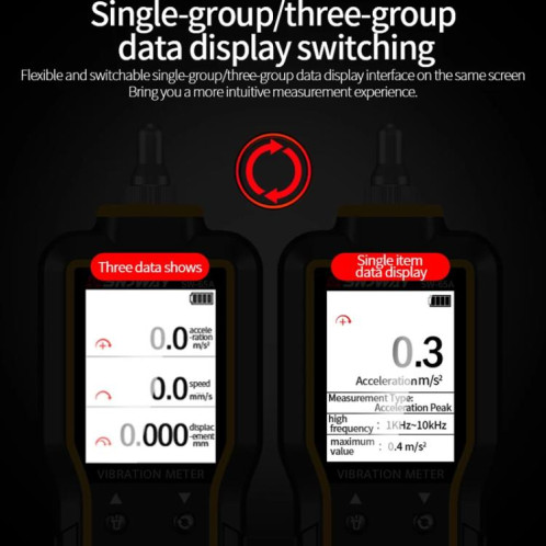 Vibromètre numérique SNDWAY SW-65A, détecteur de vibrations et de défauts de moteur, stylo de vibration SS7901200-013