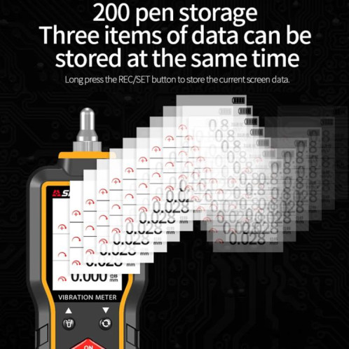 Vibromètre numérique SNDWAY SW-65A, détecteur de vibrations et de défauts de moteur, stylo de vibration SS7901200-013