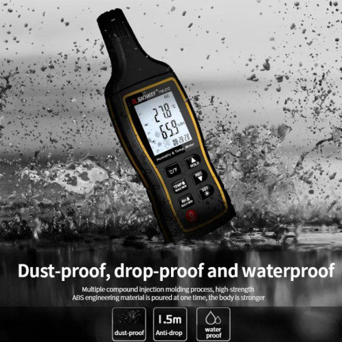 SNDWAY SW-572 Compteur d'humidité et de température numérique portable haute sensibilité SS10011418-013