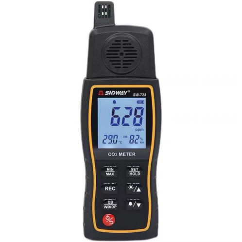 Détecteur de dioxyde de carbone portable SNDWAY SW-723, alarme de concentration de CO2 dans l'air intérieur des ménages SS13011276-010
