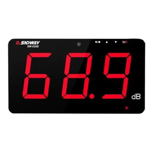 Moniteur de bruit environnemental à grand écran et compteur de décibels mural SNDWAY SW-525D de 9,6 pouces SS18021988-08