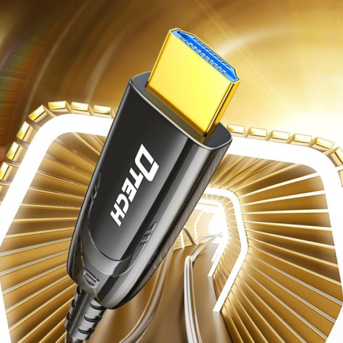 Câble fibre optique HDMI 2.1 8K 60 Hz DTECH DT-HF8005 Dolby Atmos, EARC pour PS5, Xbox, Home Cinéma, moniteur de jeu 2 m SD62011267-010