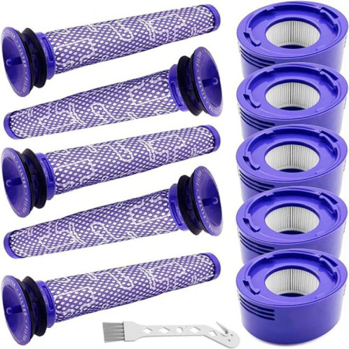 Kit de filtres de rechange 11 en 1 pour aspirateur Dyson V7/V8, accessoires lavables HEPA SH9707258-06