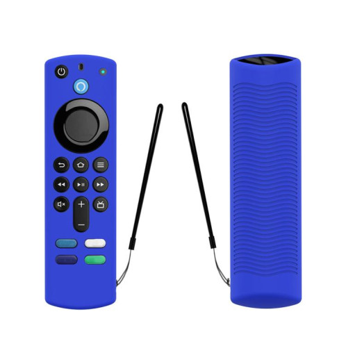 Coque de protection en silicone pour télécommande vocale Amazon Alexa 3e génération (bleue) SH501E1219-05