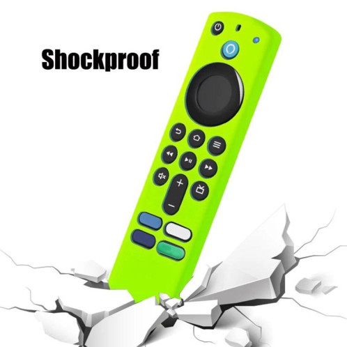 Coque de protection en silicone pour télécommande vocale Amazon Alexa 3e génération (bleue) SH501E1219-05