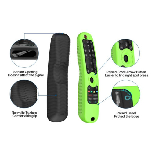 Housse de protection antichute en silicone pour télécommande LG AN-MR21/22/23/24 (GC/N/GA) (noir) SH601A1738-07