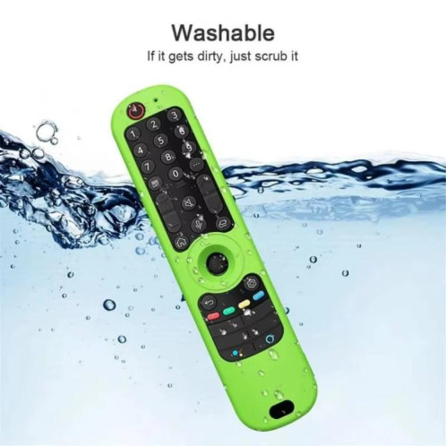 Coque de protection antichute en silicone pour télécommande LG AN-MR21/22/23/24 (GC/N/GA) (vert lumineux) SH601E1414-07