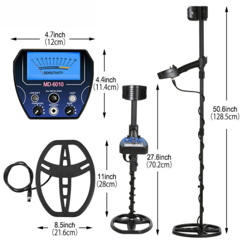 Détecteur de métaux portable Goint MD-6010, détecteur d'or souterrain haute sensibilité, chasseur de trésors extérieur SG9868311-07