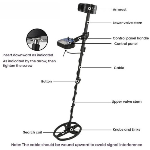 Détecteur de métaux portable Goint MD-6010, détecteur d'or souterrain haute sensibilité, chasseur de trésors extérieur SG9868311-07