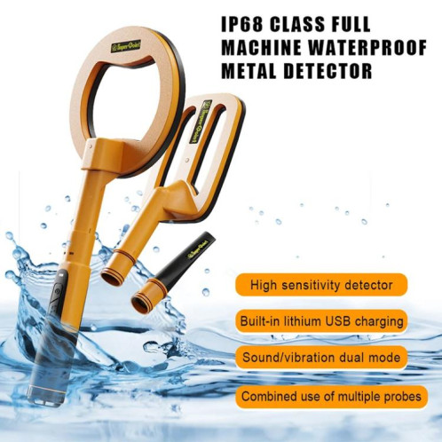 Détecteur de métaux portable 3 en 1 Goint IP960, détecteur d'or rechargeable et étanche à impulsions pour la chasse au trésor en extérieur SG99001206-09