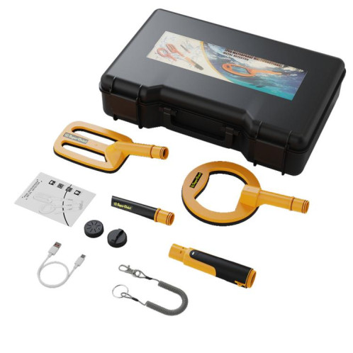 Détecteur de métaux portable 3 en 1 Goint IP960, détecteur d'or rechargeable et étanche à impulsions pour la chasse au trésor en extérieur SG99001206-09
