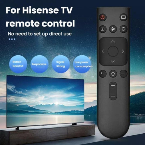 Télécommande pour téléviseur Hisense CN3A17 3C17 3C 3V HZ3239E35A (noir) SH501A1473-06