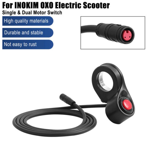 Interrupteur de moteur simple/double pour trottinette électrique INOKIM OXO X1657, bouton d'actionnement du mode Turbo/Eco SH33011179-08