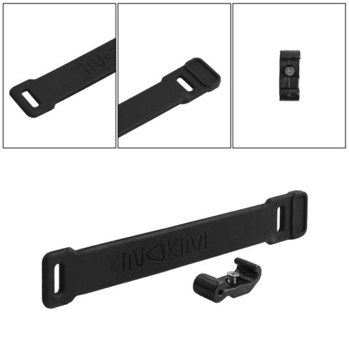 Sangle de sécurité verrouillable pour trottinette électrique INOKIM OXO OX X1659, avec crochet de fixation, sangle en caoutchouc pliable et enroulable SH3801722-08