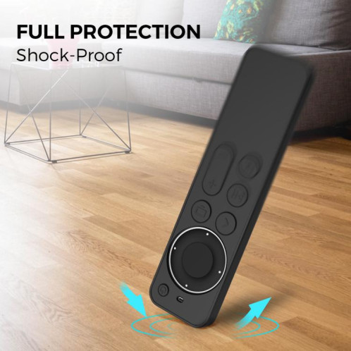 Étui de protection en silicone pour télécommande Apple TV Siri 2/3 AhaStyle PT167 (noir) SA901B1667-08