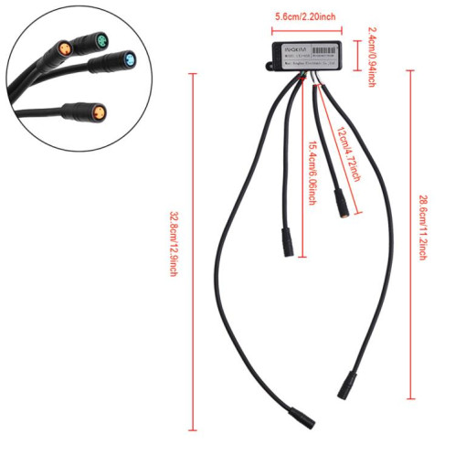 Module d'éclairage LED X1661 pour scooter électrique INOKIM OX, convertisseur 60 V CC, contrôleur d'éclairage LED, accessoires SH6101204-07