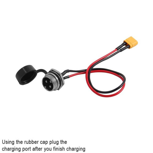 Connecteur d'alimentation pour scooter électrique INOKIM OXO OX, connecteur d'aviation à 3 broches GX16, prise de charge, X1671 SH90011805-08