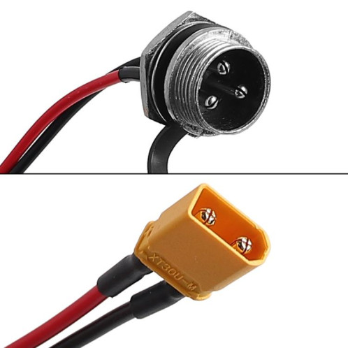 Connecteur d'alimentation pour scooter électrique INOKIM OXO OX, connecteur d'aviation à 3 broches GX16, prise de charge, X1671 SH90011805-08