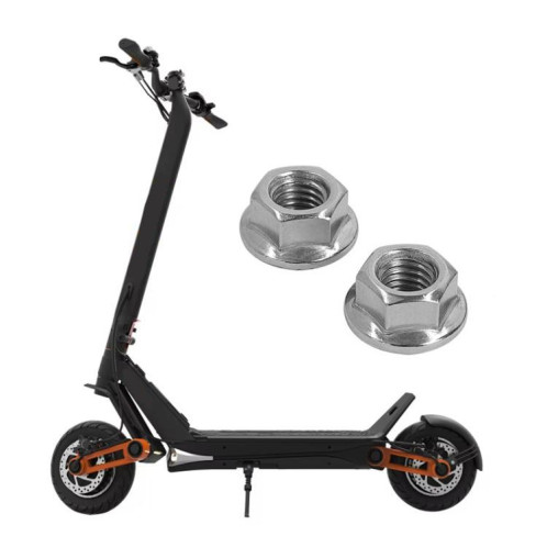 Écrou à bride universel en fer M12 avec dents pour fixation de l'arbre moteur, pour scooter électrique INOKIM OXO OX, 2xX1398 SH95011476-06