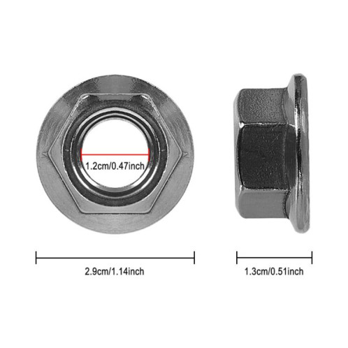 Écrou à bride en fer M14 universel pour fixation de l'arbre moteur, pour scooter électrique INOKIM OXO OX, 2xX1399 SH99011692-06