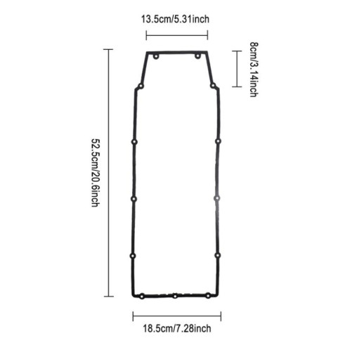 Joint d'étanchéité étanche X1667 pour scooter électrique INOKIM OXO OX, pour sceller le joint entre le plancher et le couvercle SH2501472-08