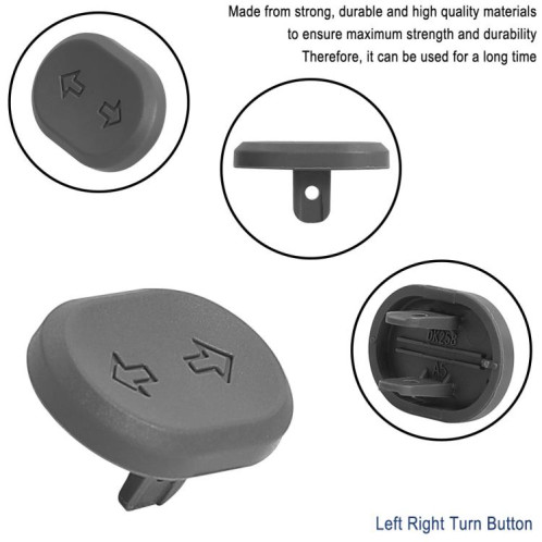 Interrupteur de clignotant pour trottinette électrique Ninebot G2 MAX 2 F2 PRO – Interrupteur de commande d'éclairage LED de remplacement (noir) SH201A694-08