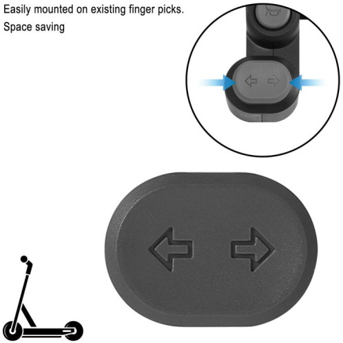 Interrupteur de clignotant pour trottinette électrique Ninebot G2 MAX 2 F2 PRO – Interrupteur de commande d'éclairage LED de remplacement (noir) SH201A694-08