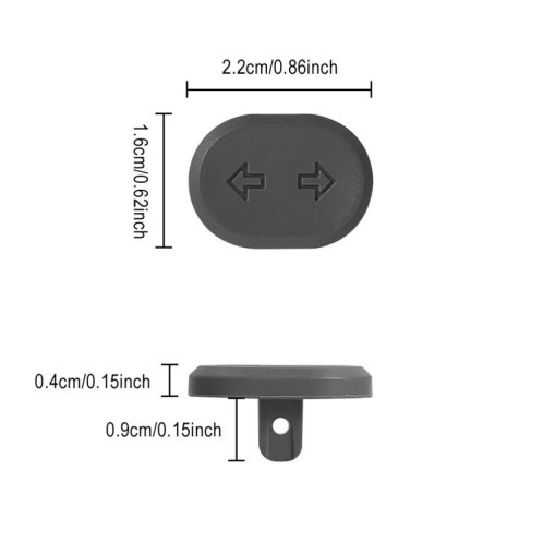Interrupteur de clignotant pour trottinette électrique Ninebot G2 MAX 2 F2 PRO – Interrupteur de commande d'éclairage LED de remplacement (noir) SH201A694-08