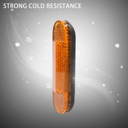 Autocollant réfléchissant de sécurité pour tube avant de trottinette électrique Xiaomi M365/1S/Pro/Pro 2 (jaune) SH101A733-07