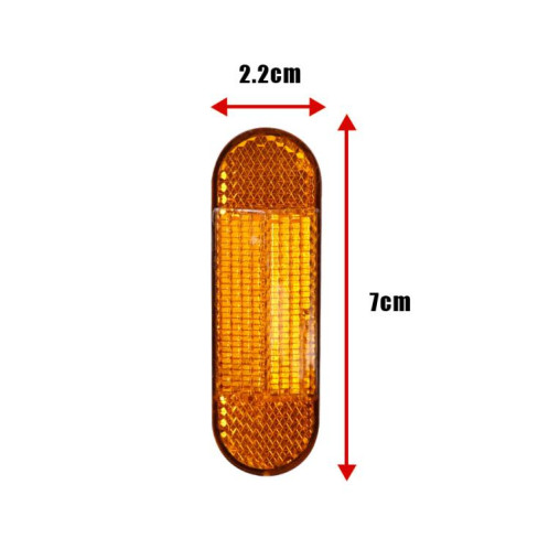 Autocollant réfléchissant de sécurité pour tube avant de trottinette électrique Xiaomi M365/1S/Pro/Pro 2 (jaune) SH101A733-07