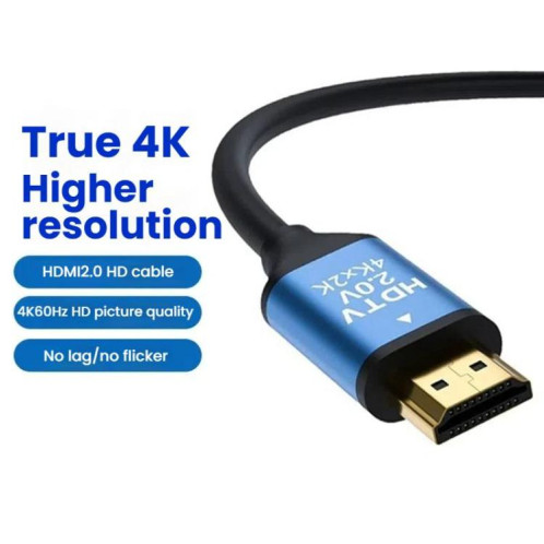 Câble de connexion vidéo HDMI pour écran d'ordinateur VegGieg V2.0 4K60 Hz, 3 m (noir) SV203A1279-011
