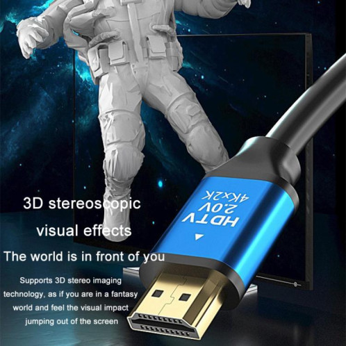 Câble de connexion vidéo HDMI pour écran d'ordinateur VegGieg V2.0 4K60 Hz, 2 m (noir) SV202A918-011