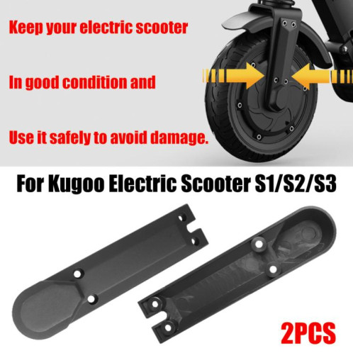 Lot de 2 housses de roue avant pour trottinette électrique Kugoo 8 pouces (noir) SH101A196-06