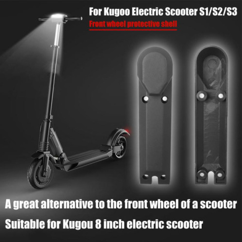 Lot de 2 housses de roue avant pour trottinette électrique Kugoo 8 pouces (noir) SH101A196-06