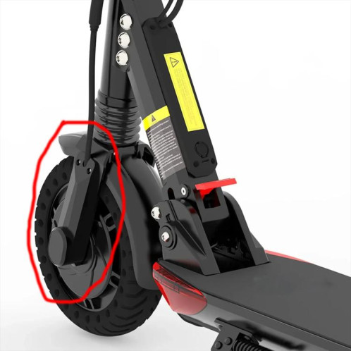 Couvercle de compartiment de commande pour scooter Kugoo S1/S2/S3 de 8 pouces (noir) SH501A1990-07