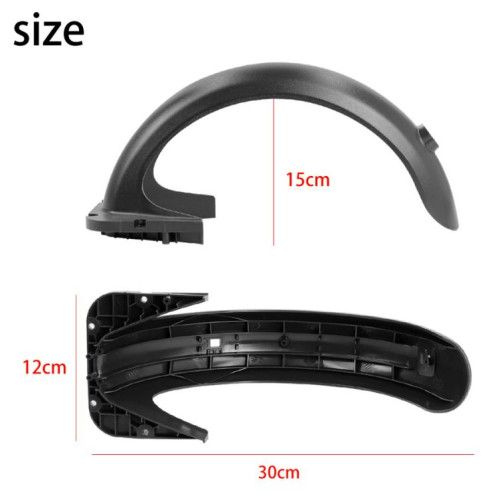 Garde-boue de roue arrière pour trottinette électrique Ninebot MAX G30, garde-boue de remplacement durable (noir) SH701A1893-06