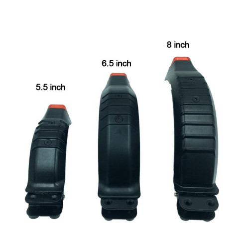 Garde-boue arrière de 5,5 pouces, garde-boue de frein de roue arrière avec éclairage de sécurité pour scooter en fibre de carbone SH05011153-06