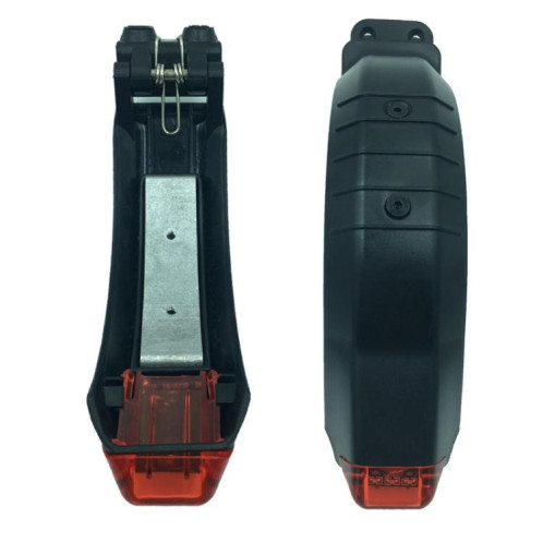 Garde-boue arrière de 5,5 pouces, garde-boue de frein de roue arrière avec éclairage de sécurité pour scooter en fibre de carbone SH05011153-06