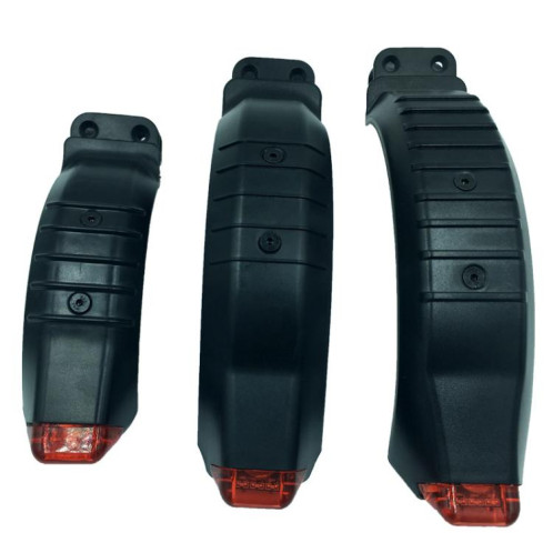 Garde-boue arrière de 5,5 pouces, garde-boue de frein de roue arrière avec éclairage de sécurité pour scooter en fibre de carbone SH05011153-06