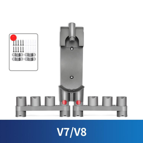 Support mural de rangement pour aspirateur Dyson V7/V8, support d'accessoires pouvant contenir jusqu'à 10 accessoires SH70011730-08