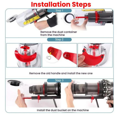Interrupteur de déclenchement du bac à poussière amélioré pour Dyson V10/V11/V15, pièce de rechange SH04511119-06
