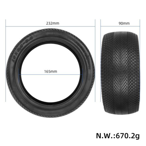 Pneu tubeless 10x3.0-6.5 pour trottinette électrique Ninebot Max G30, pneu de remplacement antidérapant épais de 10 pouces SH04681344-05