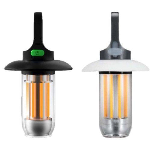 Lanterne de camping et lampe de poche rechargeable à double source lumineuse, lumière d'extérieur portable blanc chaud, 4 filaments de tungstène SH130277-010