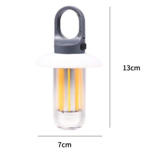 Lanterne de camping et lampe de poche rechargeable à double source lumineuse, lumière d'extérieur portable blanc chaud, 4 filaments de tungstène SH130277-010